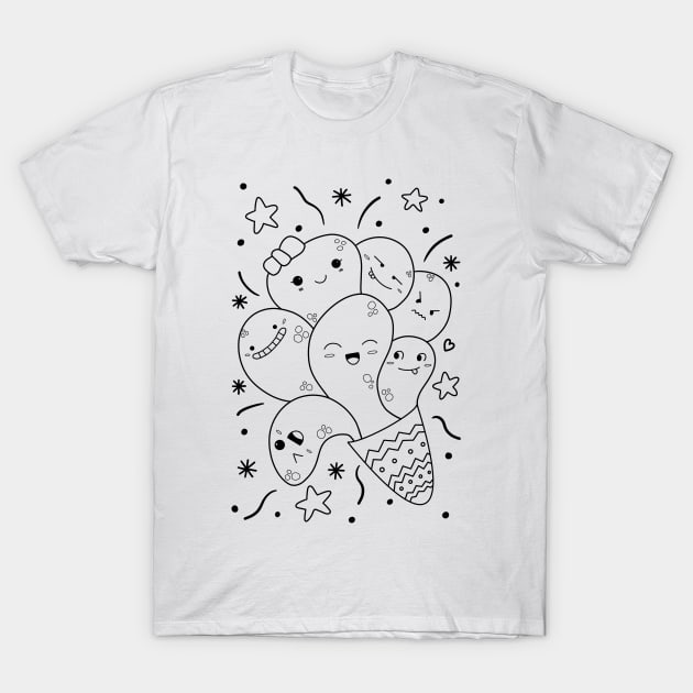 Doodle party confetti T-Shirt by You Can Doodle